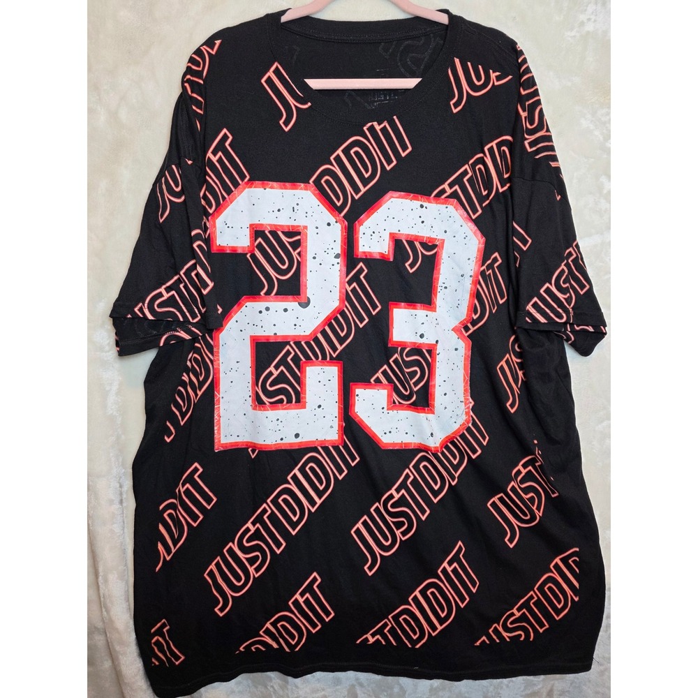 Launder Just Did It 23 Graphic T-Shirt Mens Black Neon‎ Orange Pink XL/2XL